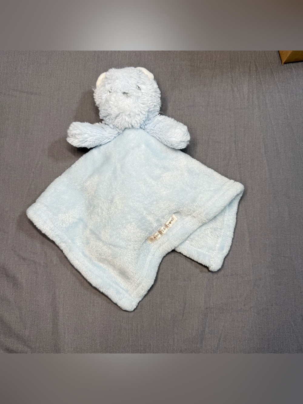 Plush Light Blue Bear Lovey Comfort for Kids